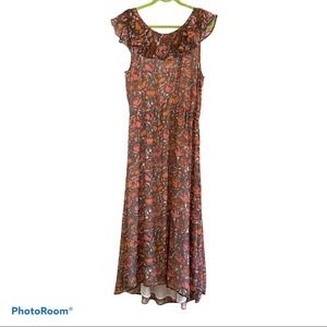 Patterson J Kincaid coral floral dress